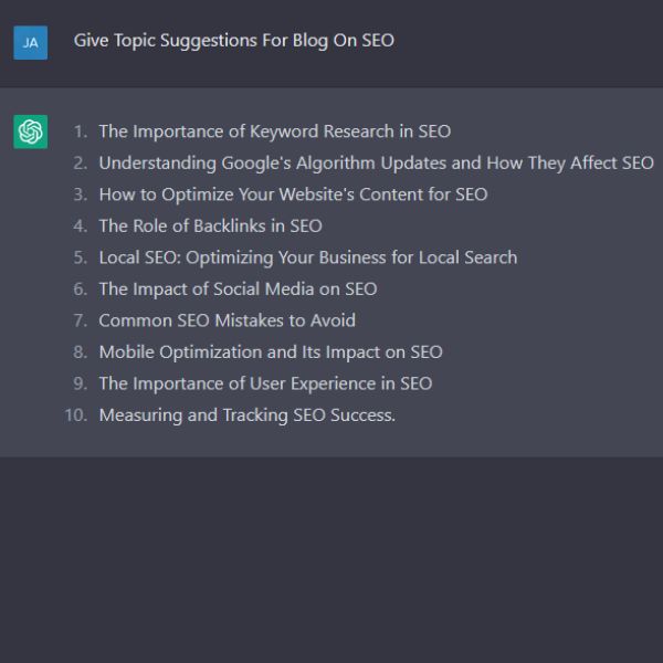 Find Blog Topic With ChatGPT