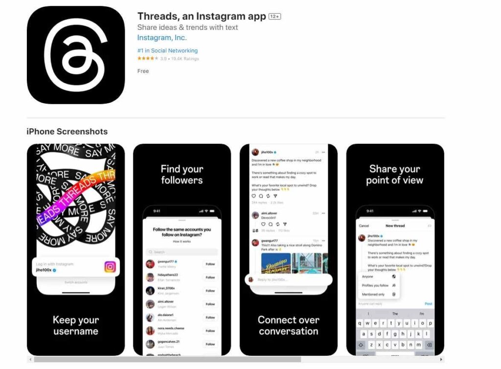 Instagram Threads App